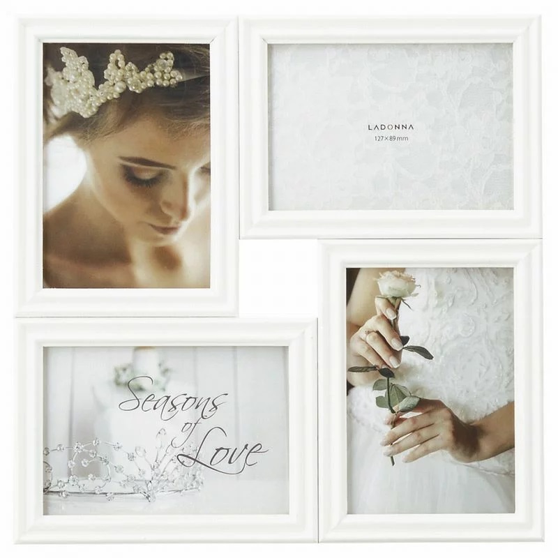 たくさん飾れる天然木のブライダルフレーム☆DF87-40☆フォトフレーム