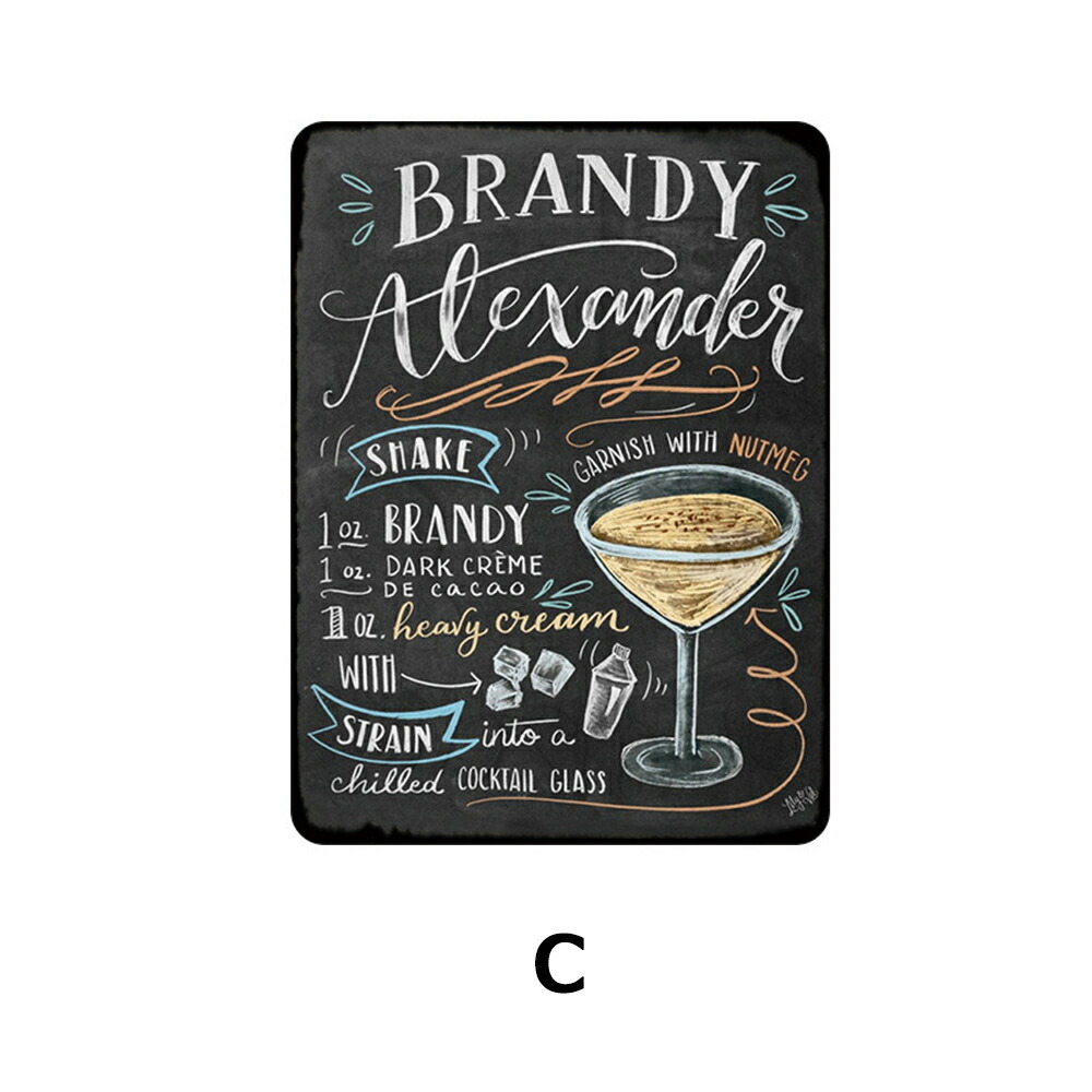 ブリキ看板 プレート 壁飾り カフェ バー 喫茶店 店舗 ビンテージ