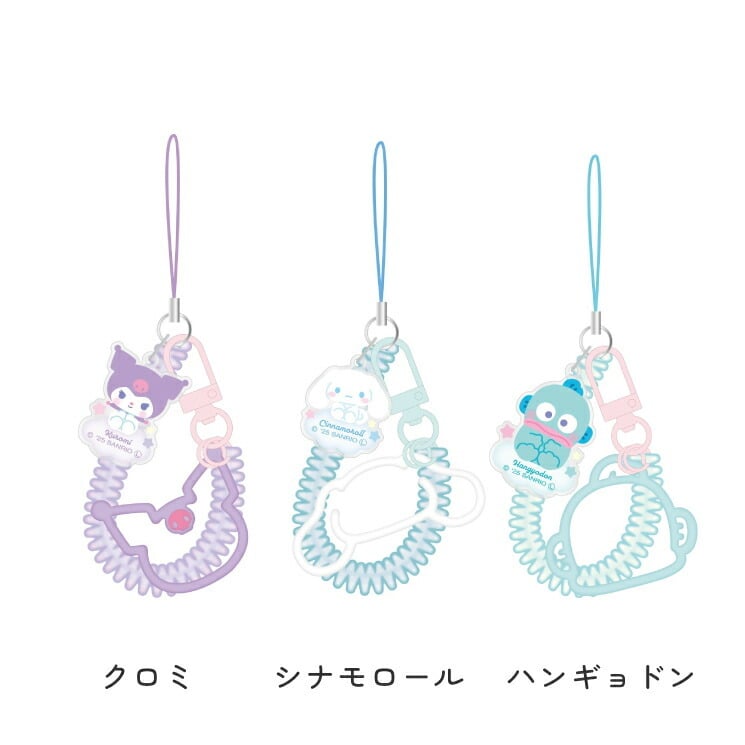 サンリオ ストラップ スマホ レトロ ぐるぐる コイル ケーブル