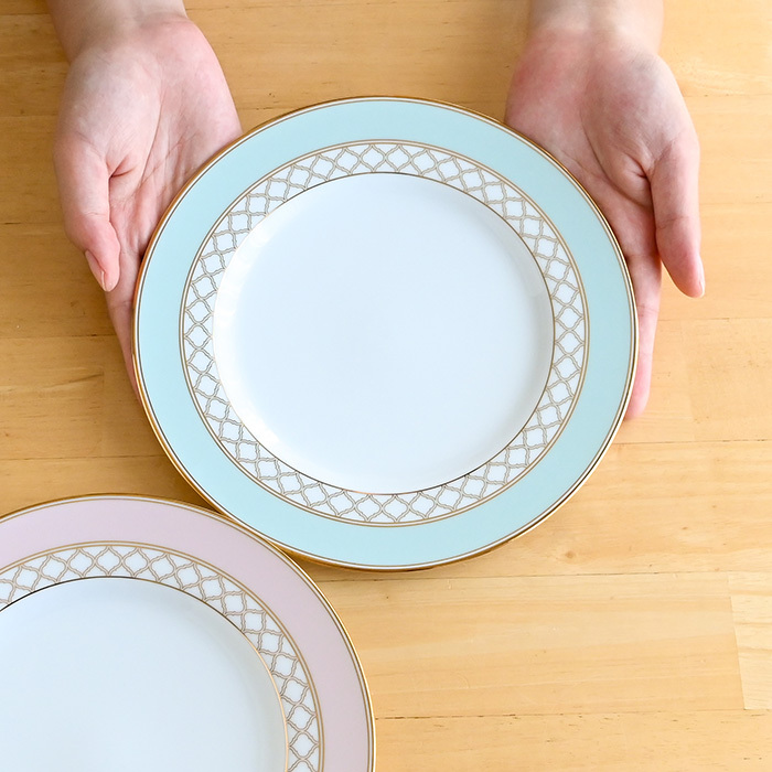 ノリタケ エターナルパレス 21cm プレート ペア(色変り) 1742-43L