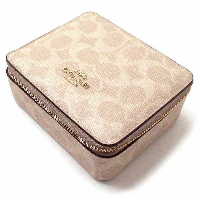 コーチ ジュエリーBOX COACH アウトレット シグネチャー キャンバス