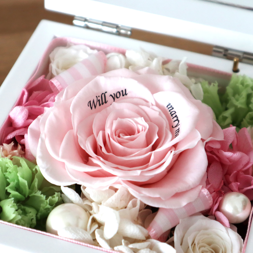 プロポーズ】Special高級オルゴール ジュエリーボックス≪ブルー