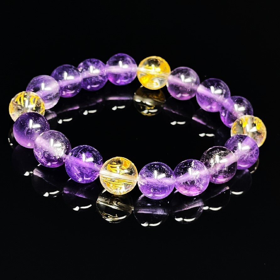 紫水晶はすごい！！］10mm十二支梵字一体彫本水晶 アメジスト