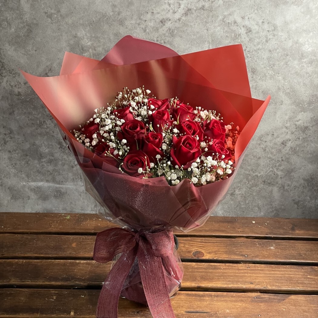 プロポーズにも】赤バラ18本で誠実な気持ち【バラ】 季節のお花