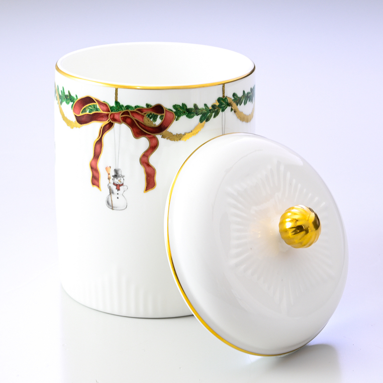 ロイヤルコペンハーゲン クッキージャー スターフルーテッド