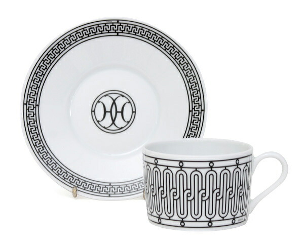 エルメス(HERMES) H Deco アッシュデコ ティーカップ＆ソーサー ペア