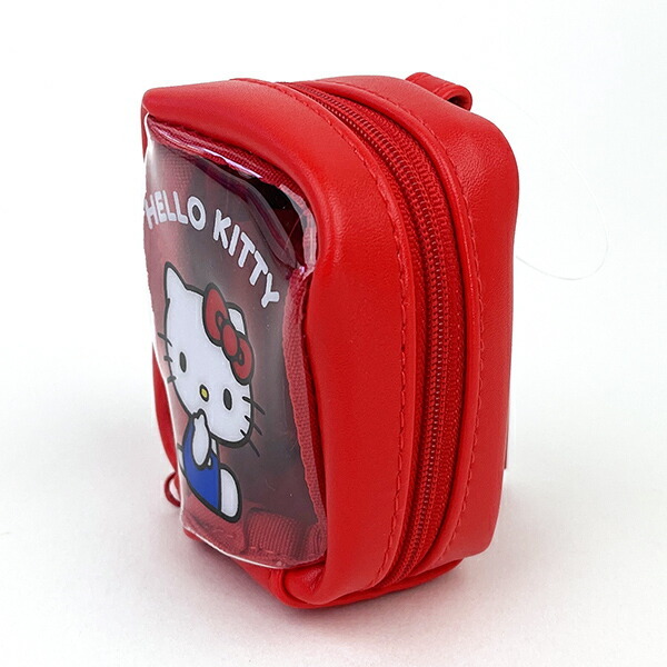 サンリオ ハローキティ カラビナ付きミニポーチ レッド 小物入れ