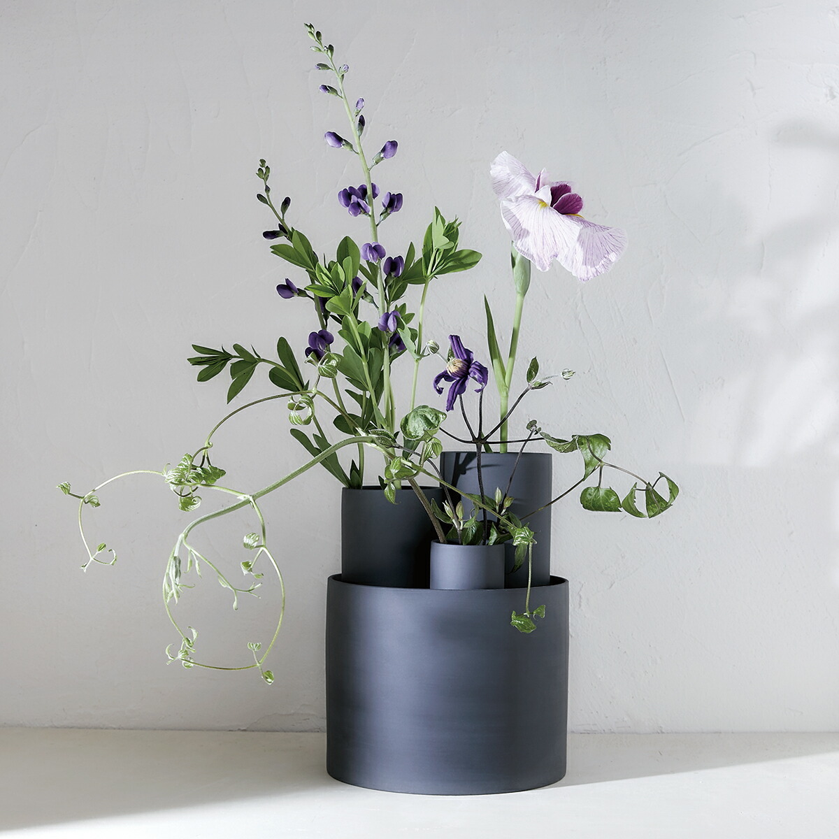 4サイズセット】陶器の花瓶 TAMAKI フラワーベース AYA アヤ ロング S