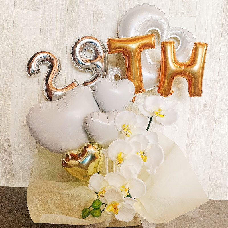 送料無料】バルーンギフト 周年祝い 名入れ バルーン 誕生日 開店祝い