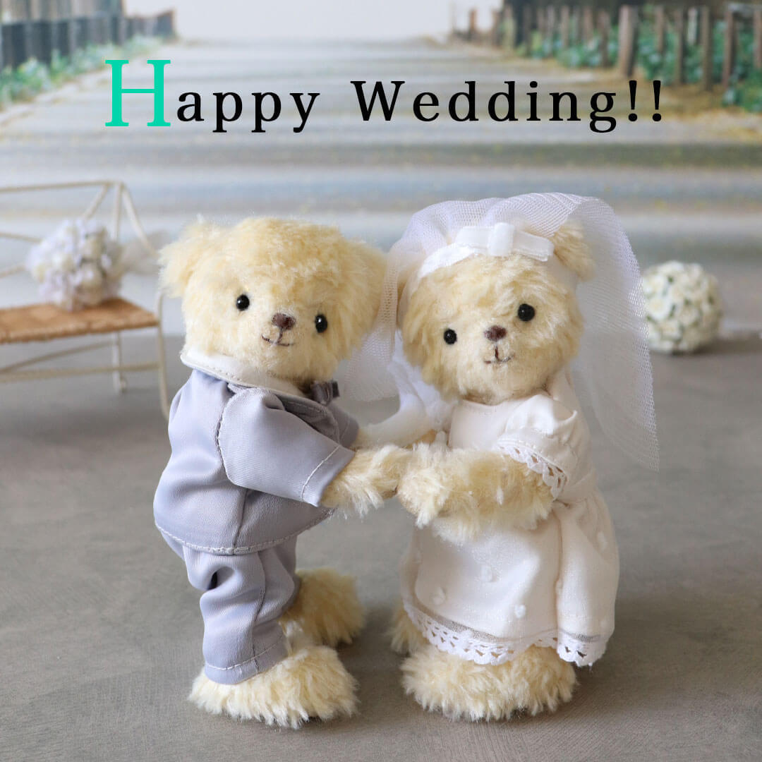 6点までメール便可] ぬいぐるみ用 ウェディング コスチューム ぬい服