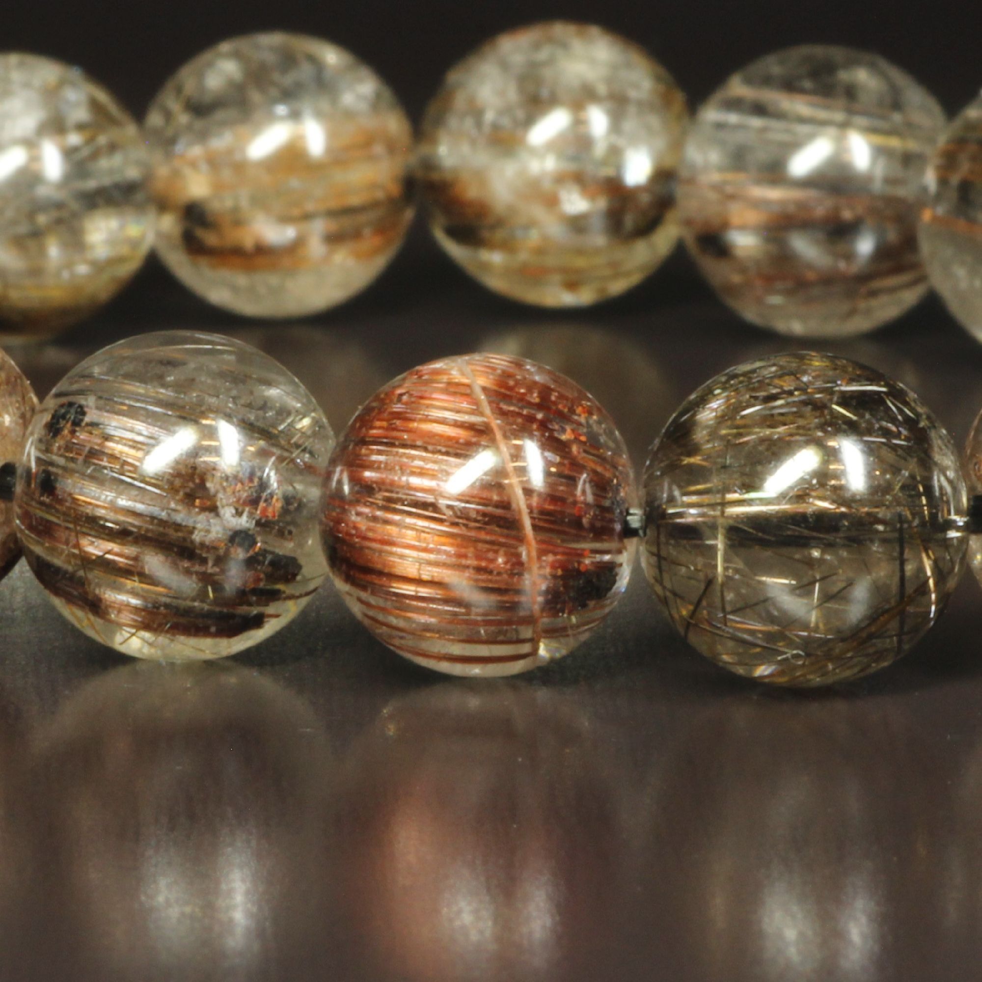 訳ありでもオススメ］9ミリ 一点物 タイチンコッパールチル クォーツ