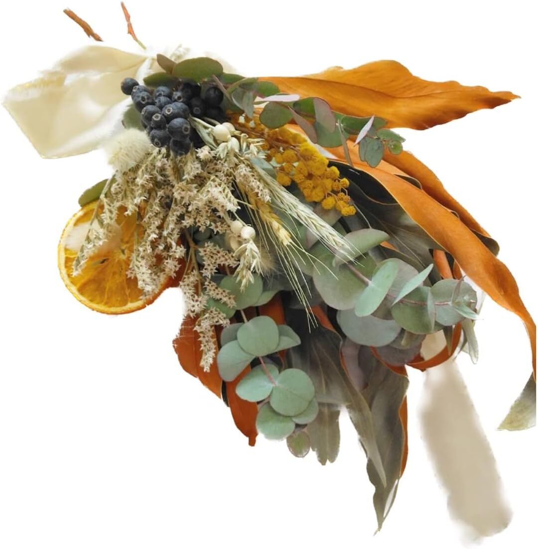 シャリンバイとユーカリのスワッグ プリザーブドフラワー ドライ