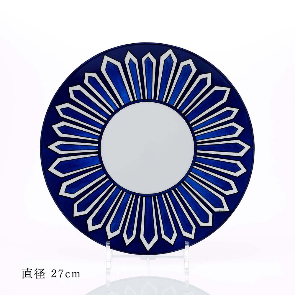 HERMES エルメス ディナープレート ブルー ダイユール 27cm 単品 名