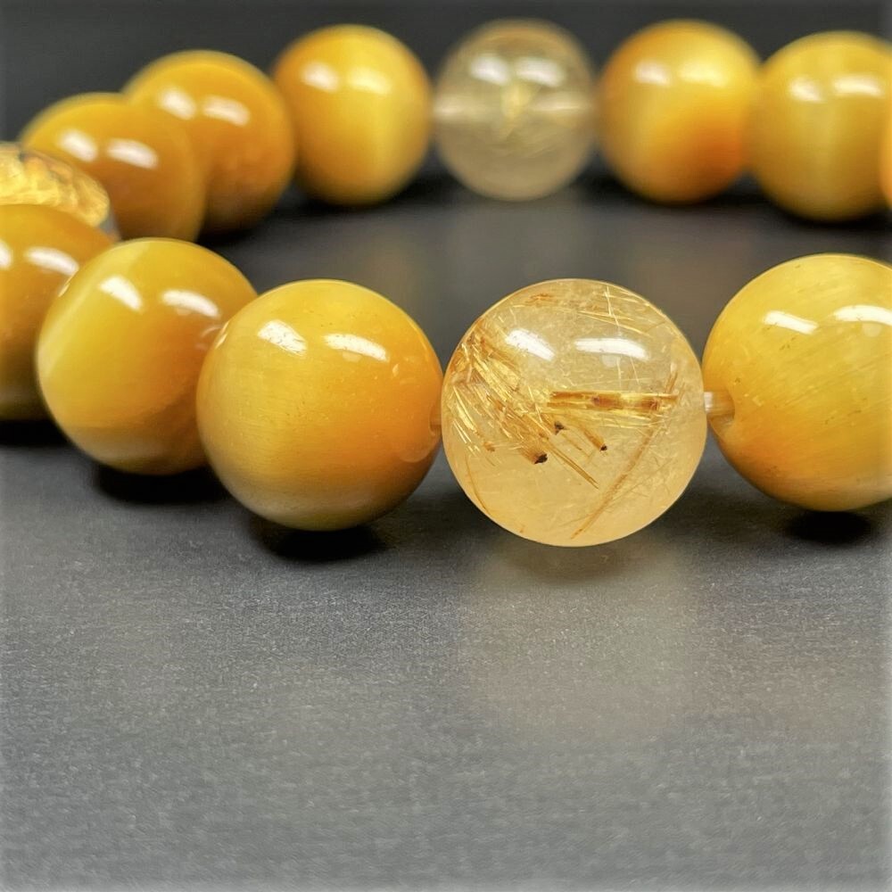 財を成すパワーストーン数珠］金彫皇帝龍 ドラゴンアゲート ゴールデン