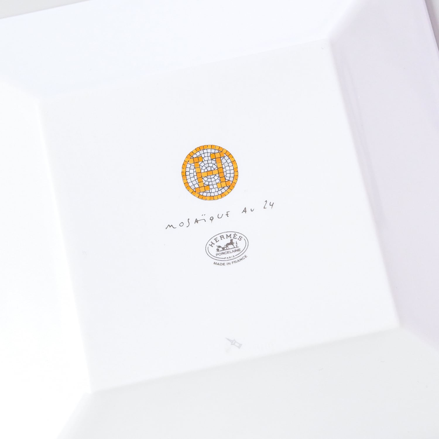 エルメス 食器 HERMES モザイク ヴァンキャトル ゴールド プチカレ