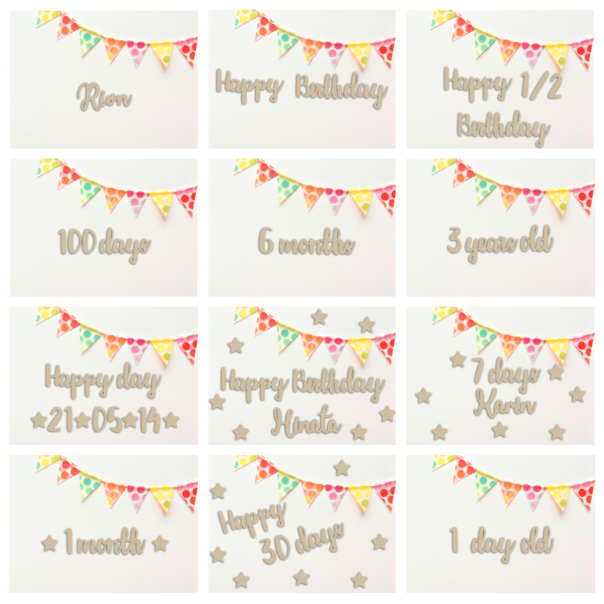 まりいちゃん様✩⋆確認専用ページ バースデーガーランド（ネーム含む