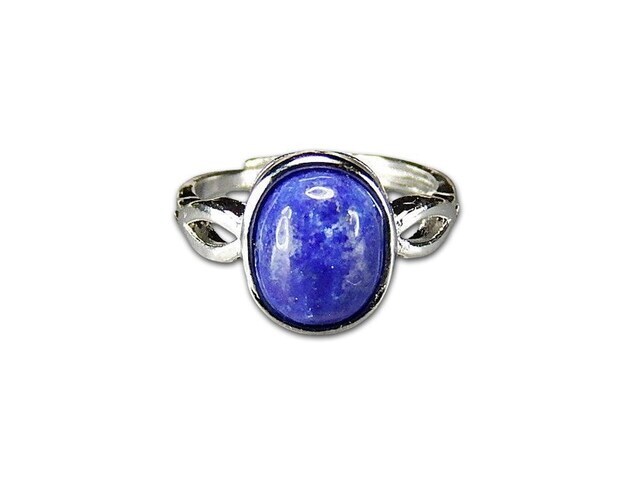 天然ラピスラズリ指輪リングAAA天然石約14号803-182 - 【石街