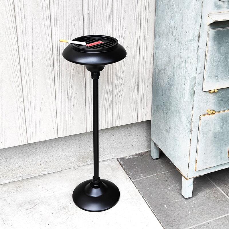 スタンド灰皿 マーキュリー おしゃれ マットブラック 屋外 インテリア