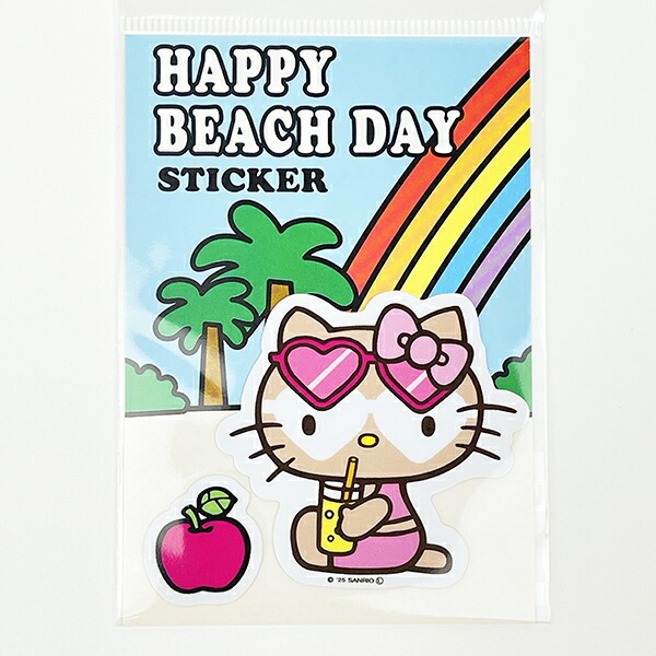 サンリオ ハローキティ 日焼け キティ ステッカー サングラス 文具