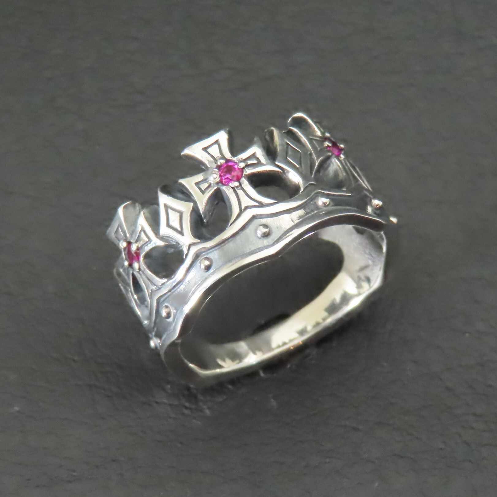 クラウンリング シルバー925 指輪 【刻印無料】 クラウン 王冠 リング