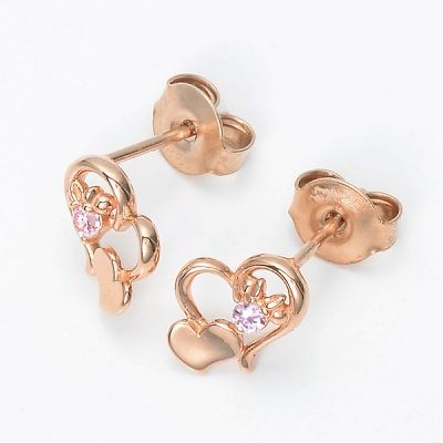 Disney シルバー ピアス ハート 彼女 レディース 女性 誕生日 記念日