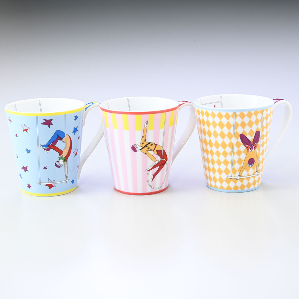 エルメス 食器 HERMES サーカス circus マグカップ マグ コップ 3P