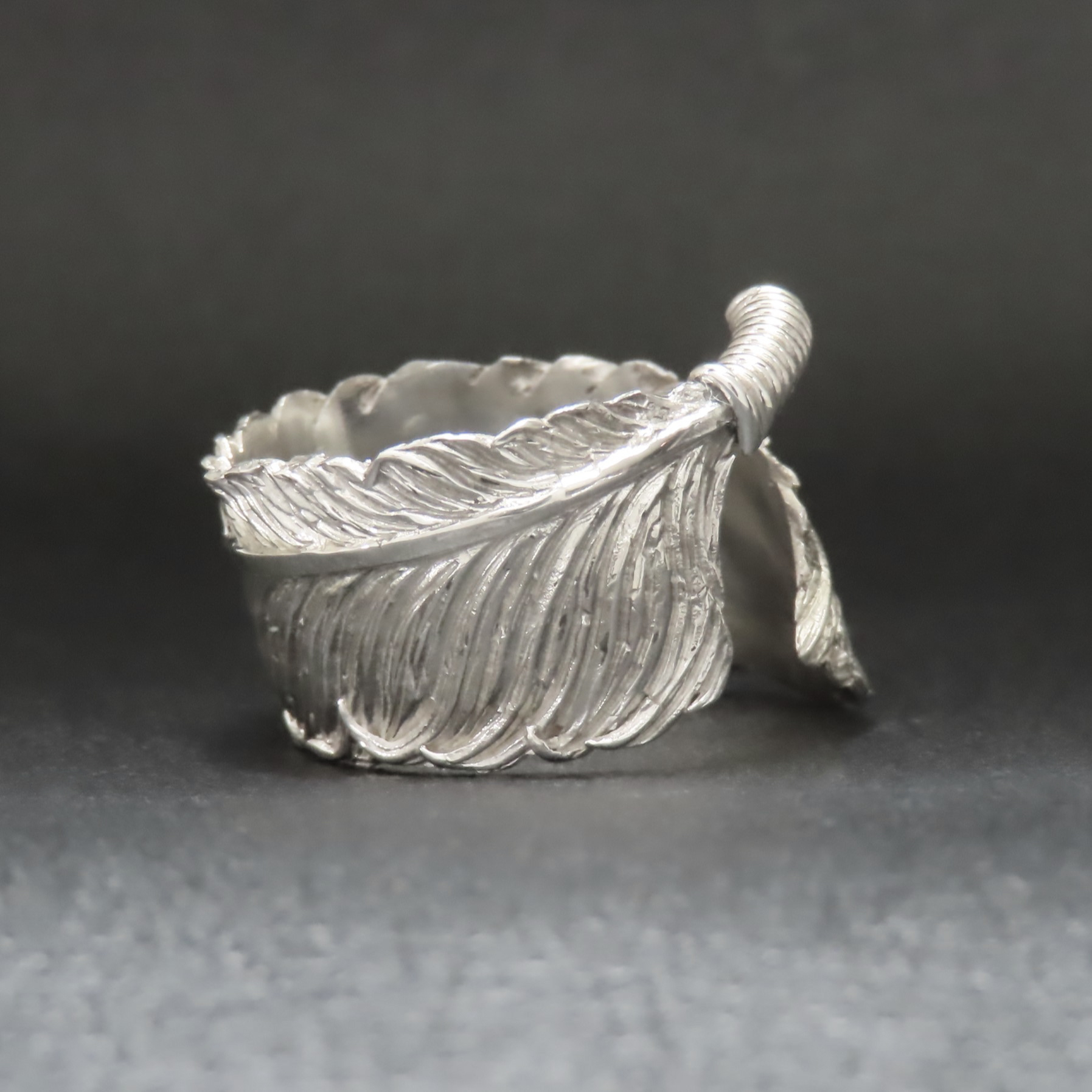 フェザーリング シルバー925 指輪 【刻印無料】 羽 羽根 フェザー