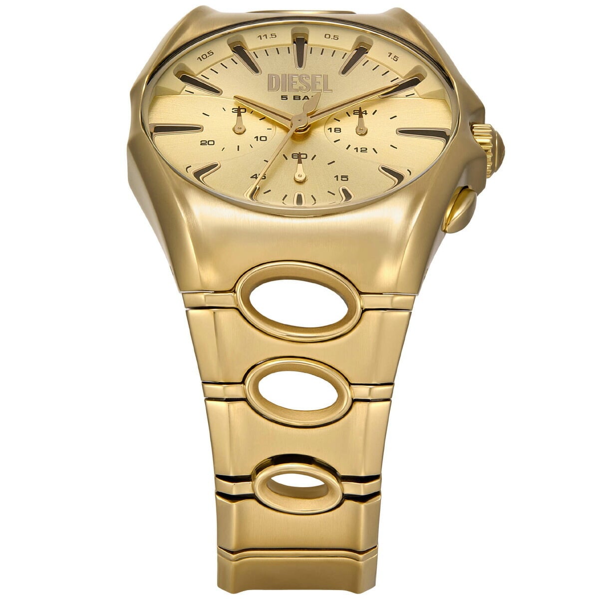 ディーゼル DIESEL 腕時計 クロノグラフ メンズ D-CURVE ゴールド