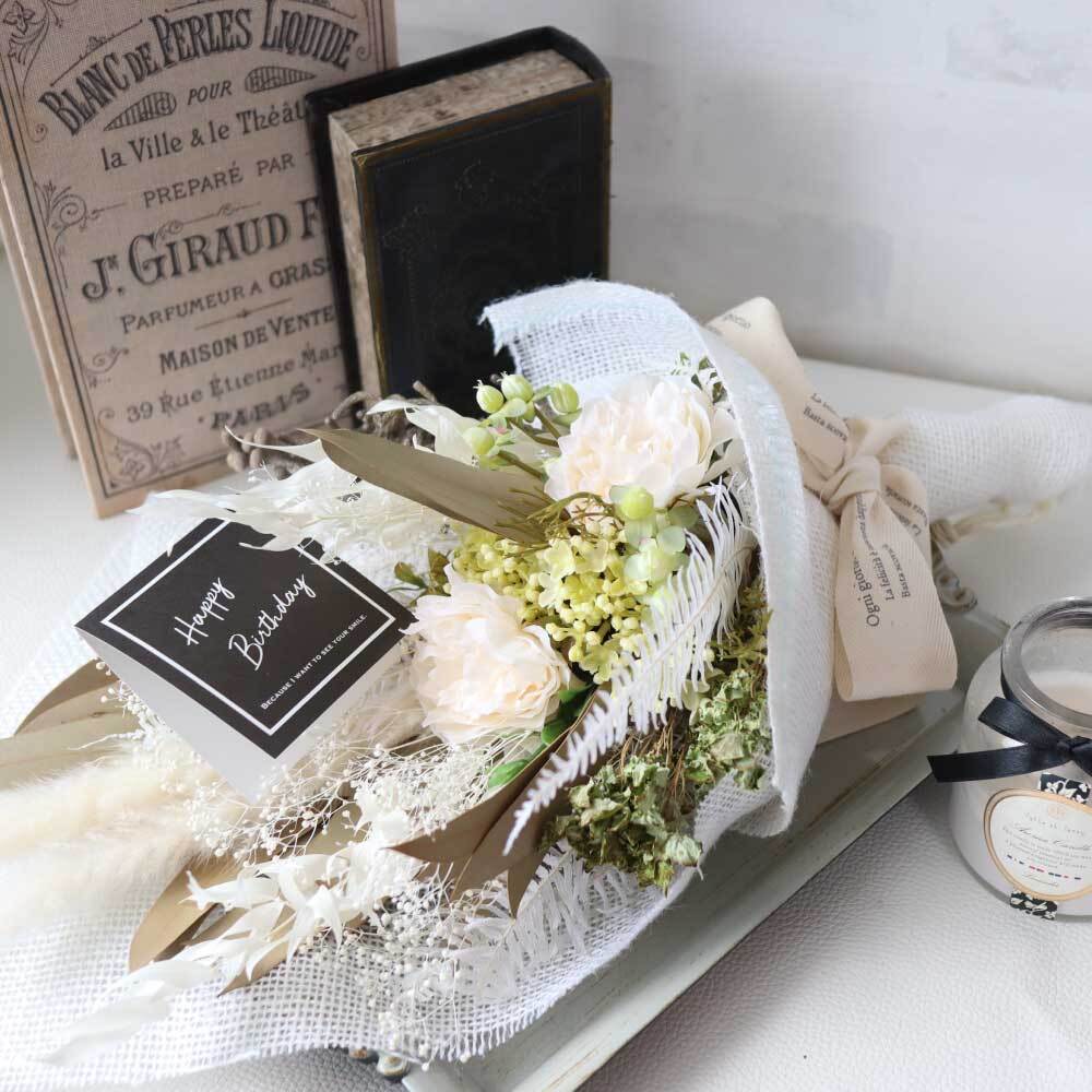 ドライフラワー 花束 プリザーブドフラワー スワッグ ブーケ