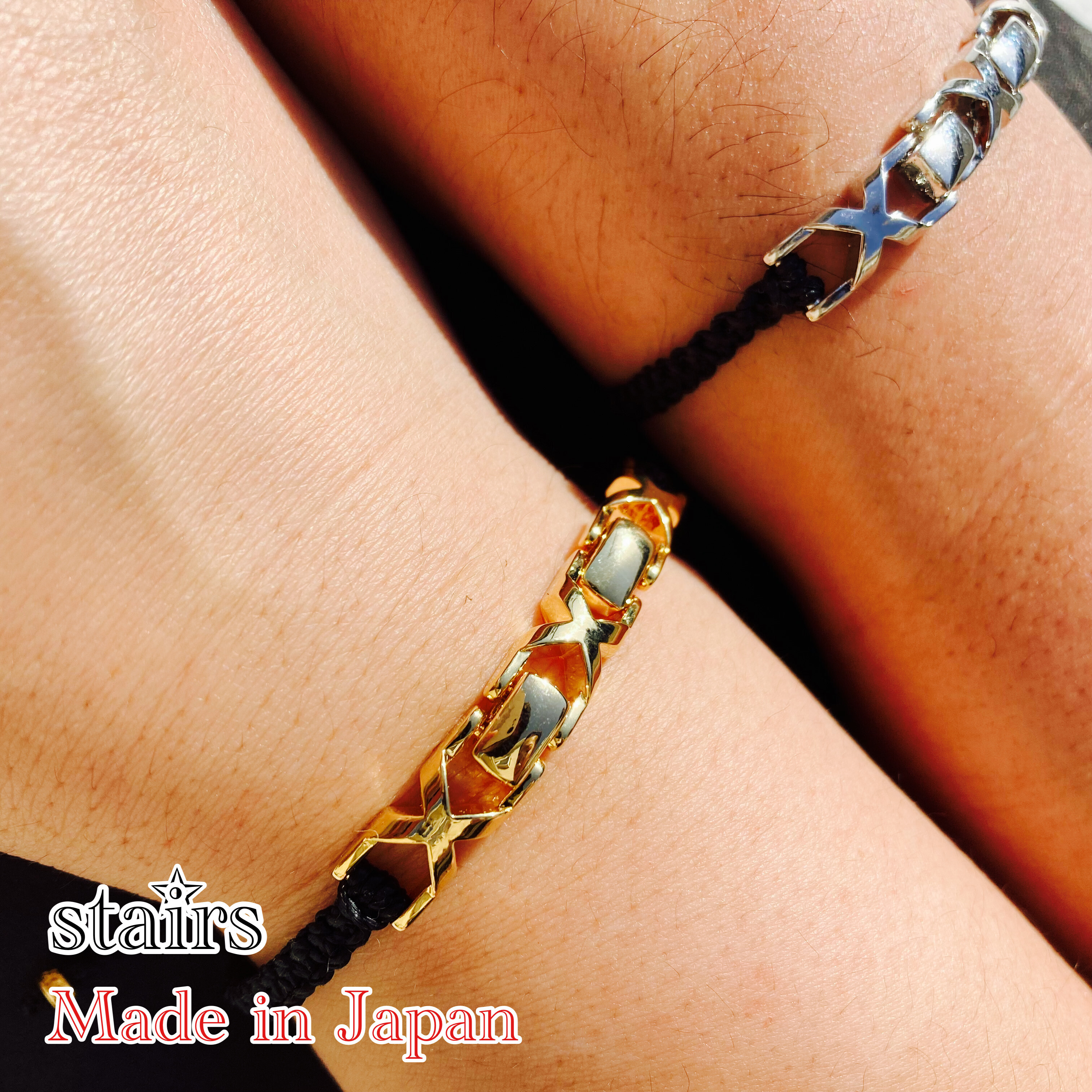 ブレスレット メンズ インフィニティ エックス X メンズブレスレット 3