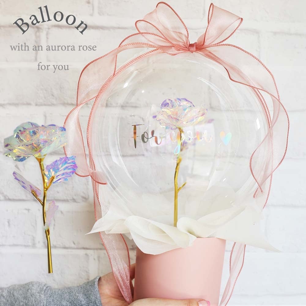 オーロラ ローズ バルーン フラワー アクアバルーン フラワー