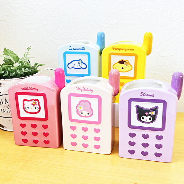 サンリオ シナモロール ガラケー型ペンスタンド カオハナ シナモン