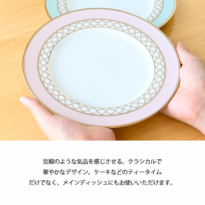 ノリタケ エターナルパレス 21cm プレート ペア(色変り) 1742-43L