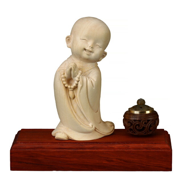 1-2W 黄楊彫り お地蔵様[お地蔵さん置物 木彫り おじぞう様 仏像 地蔵