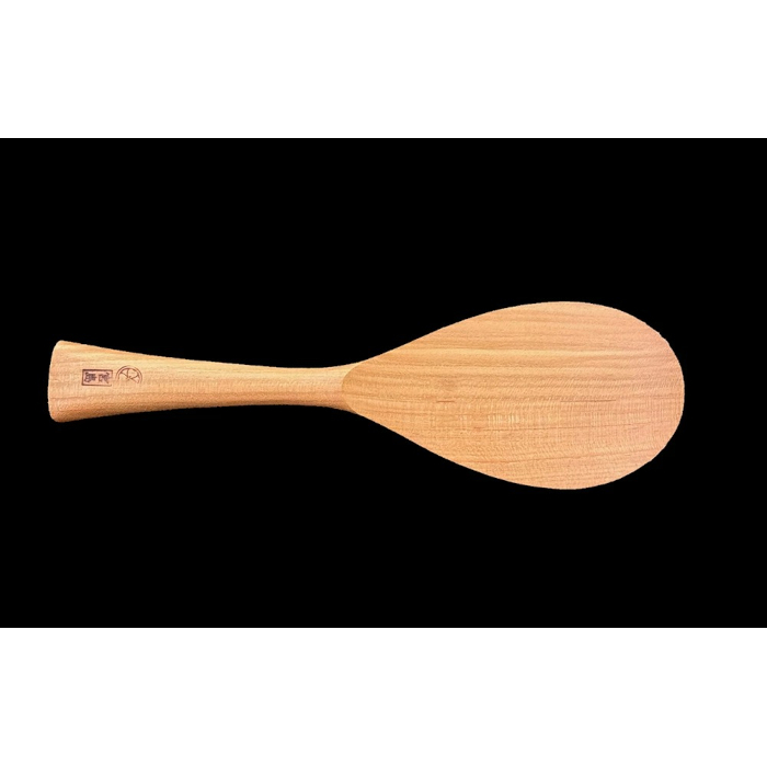 しゃもじ（杓子）特厚 木製 桜の天然木 手作り 全長19cm 宮島 宮島