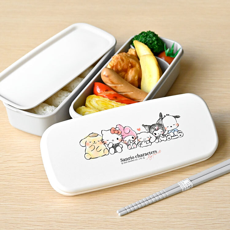 弁当箱 2段 サンリオ 子供 キッズ お弁当箱 レンジ対応 食洗機対応