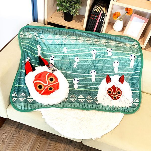スタジオジブリ もののけ姫 サン クッションブランケット