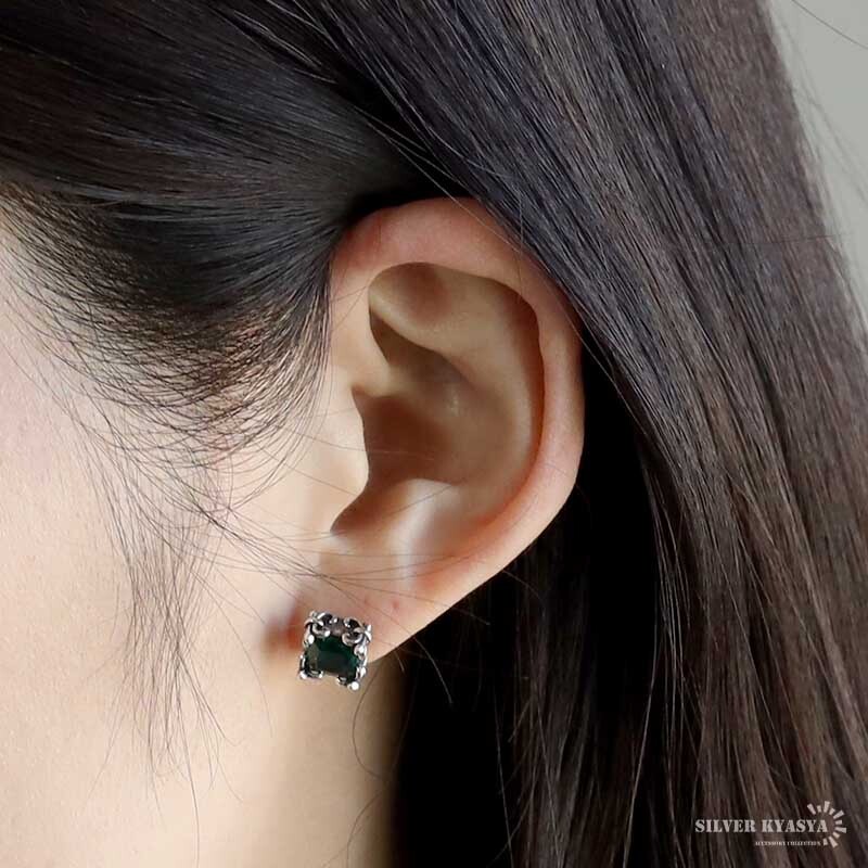 HM ピアス ゴールド系 シェル ネオングリーン HMピアスゴールド系