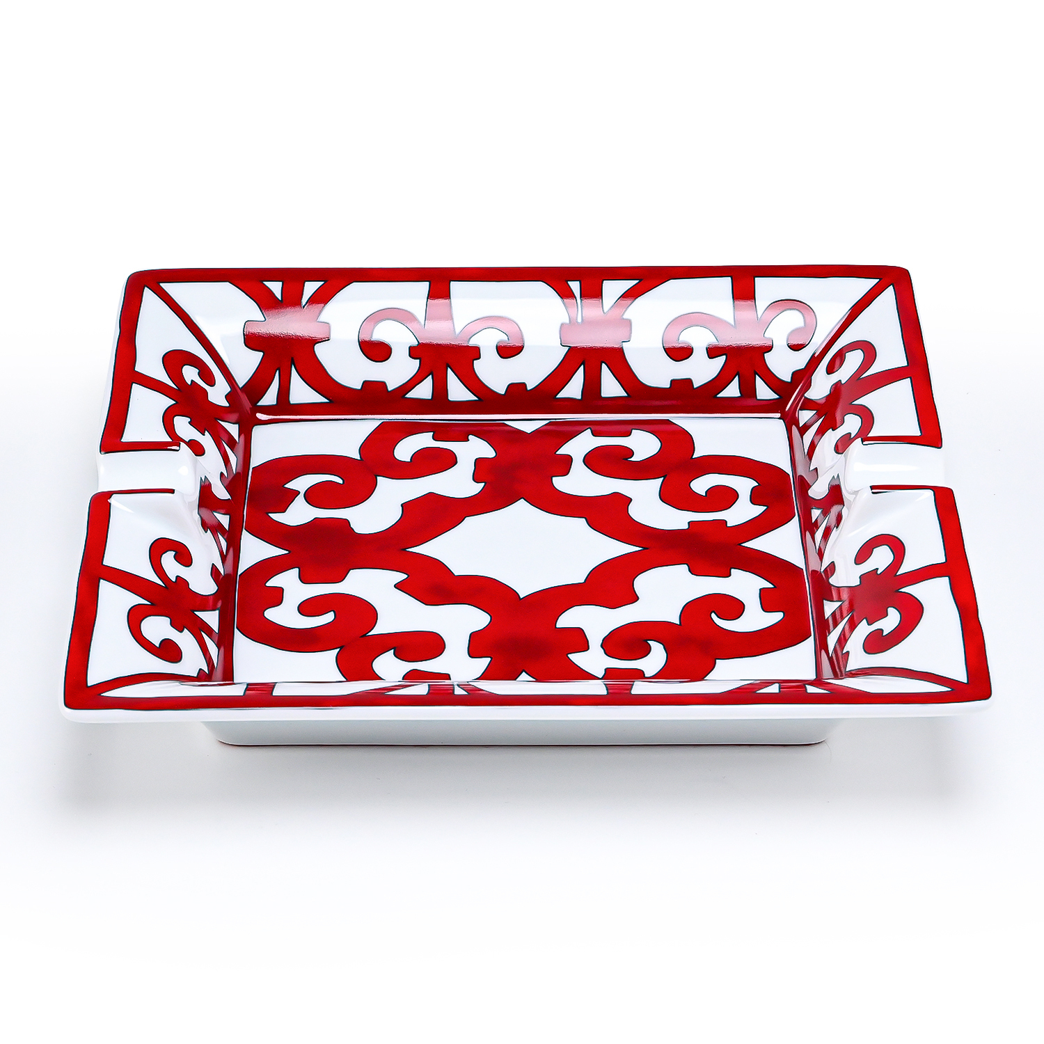 エルメス 灰皿 HERMES ガダルキヴィール レッド 11096P 20cm×16cm