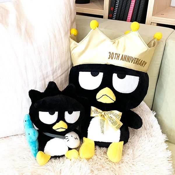 サンリオ バッドばつ丸 ぬいぐるみ 30th S インテリア ブラック