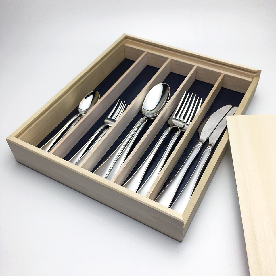 国産カトラリーのトップブランド ラッキーウッド サンモリッツ 10pcs