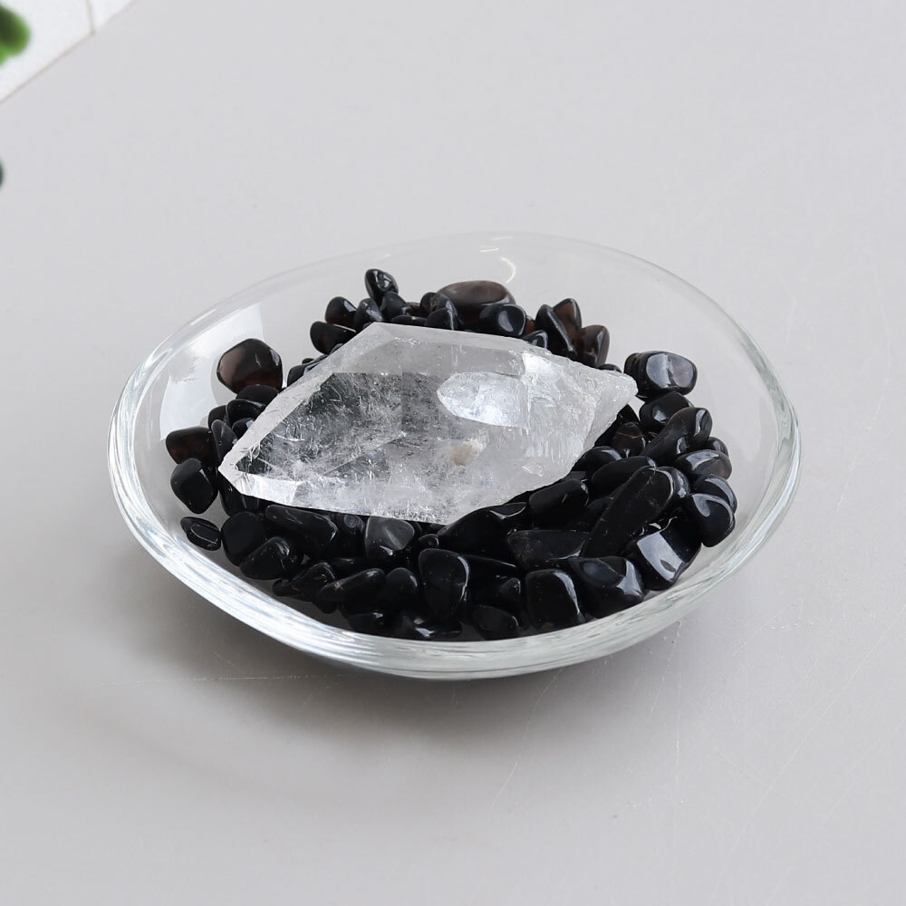 最強の魔除け 厳選の美しい水晶！ パワーストーン 浄化セット モリオン