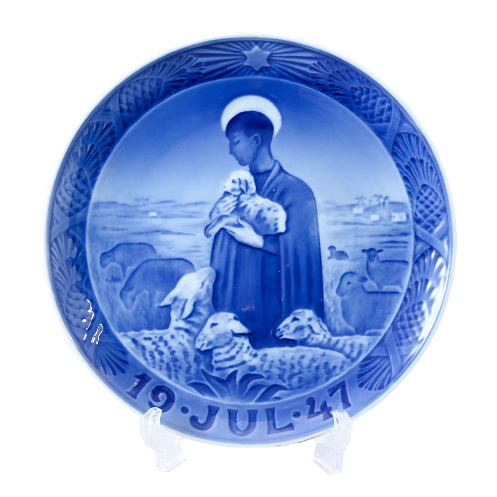 名入れ無料】 皿立て付き ロイヤルコペンハーゲン イヤープレート 1947