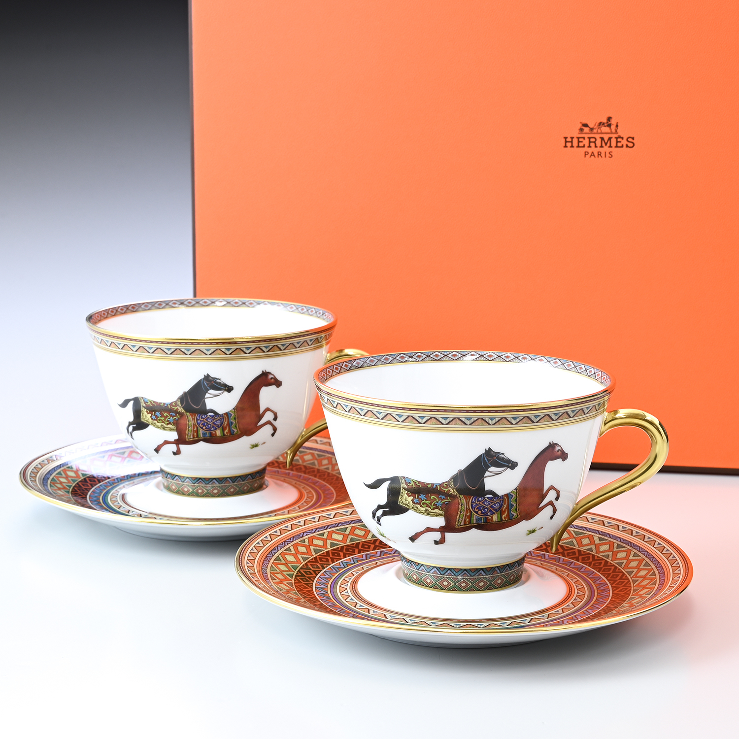 エルメス 食器 HERMES シュバルドリアン 東洋の馬 ORIENTAL HORSE