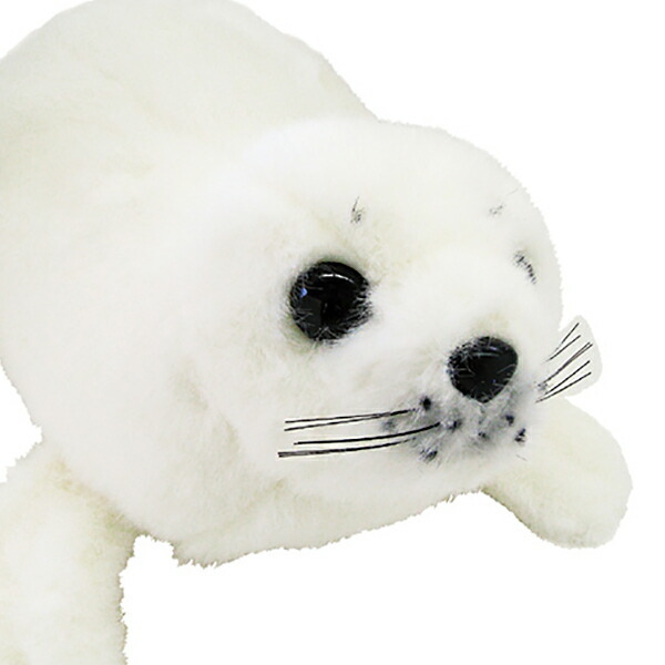 ぬいぐるみ アザラシ ホワイト Mサイズ - 【パーフェクトワールド