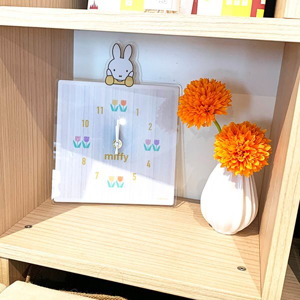 ミッフィー アクリル時計 スクエア 時計 掛け時計 インテリア ギフト