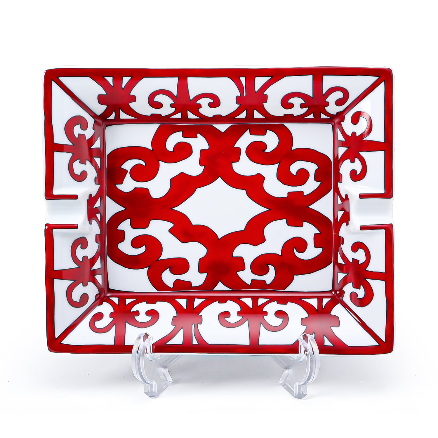 エルメス 灰皿 HERMES ガダルキヴィール レッド 11096P 20cm×16cm