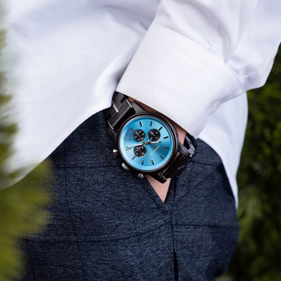 腕時計 メンズ 40代 50代 ボボバード BOBO BIRD 木製腕時計 クロノ