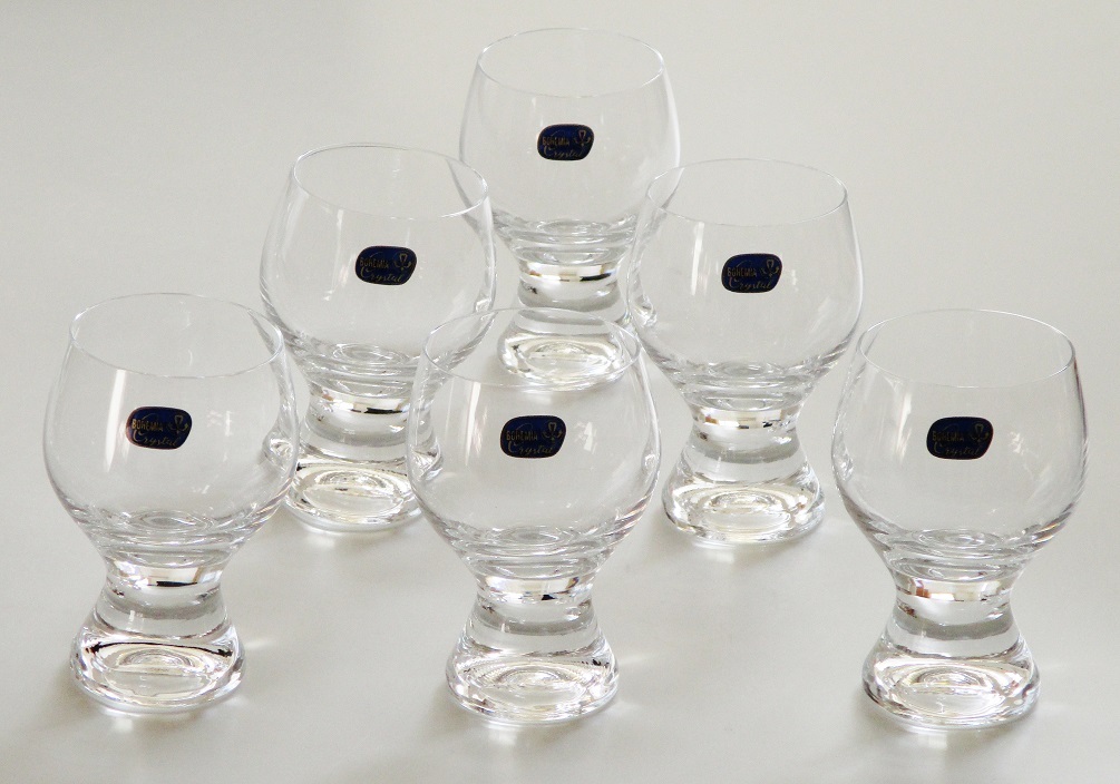 ボヘミア クリスタル ジーナ ワイングラス6客 190CC【ドリンクグラス