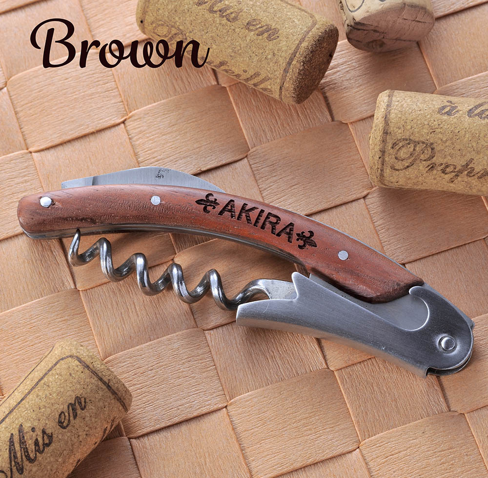 ホワイトデー お返し 退職 名入れ LXX 栓抜き ウッドメタル ソムリエ